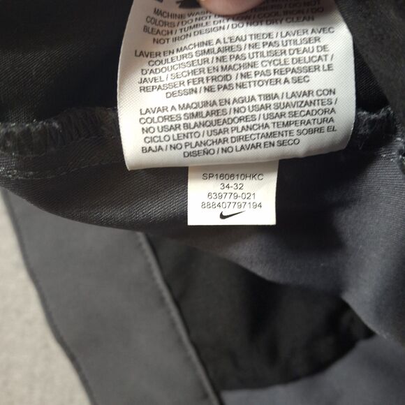 Nike Victory Golf Pants Mens 34x32 Gray Straight Leg Performance Dri Fit Chino - Picture 9 of 12